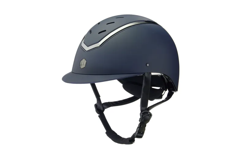 Charles Owen EQx Kylo Riding Helmet Navy Matte/Pewter-1
